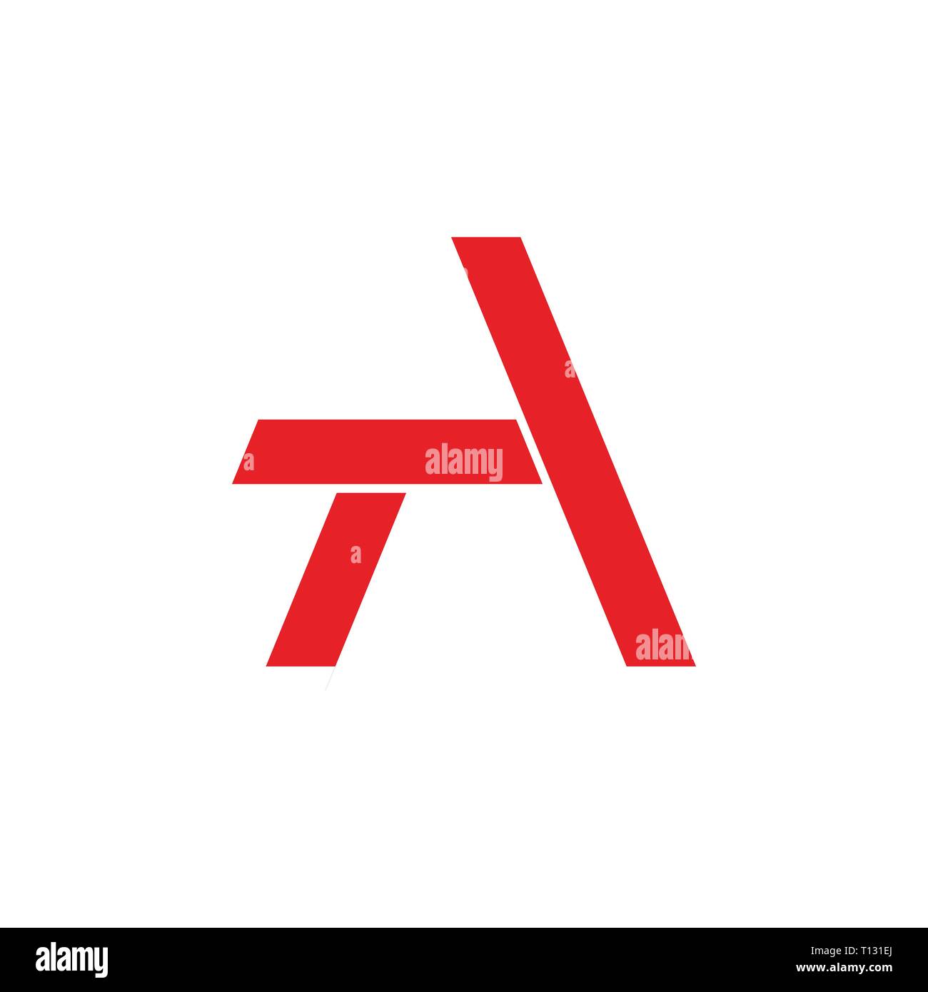 letter a simple geometric line logo vector Stock Vector Image & Art - Alamy