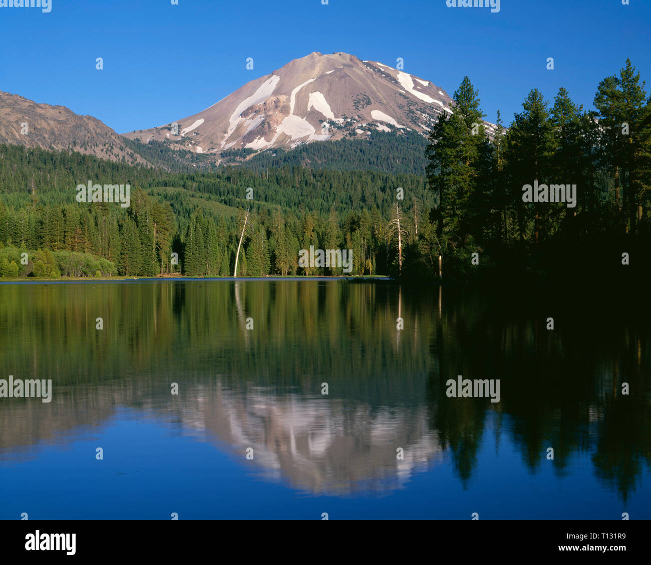 Usa California Lassen Volcanic National Park Northwest Side Of