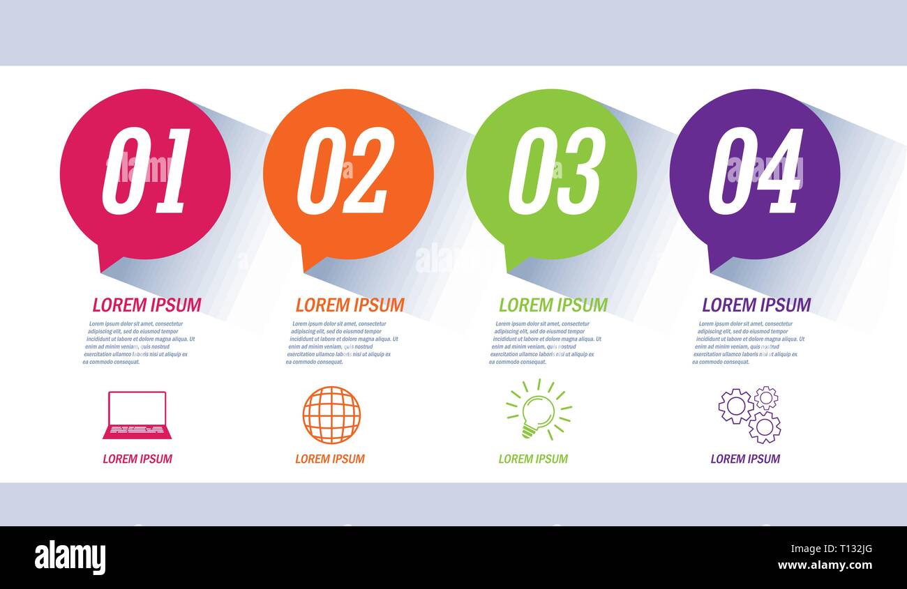 infographic with business icons vector illustration design Stock Vector ...