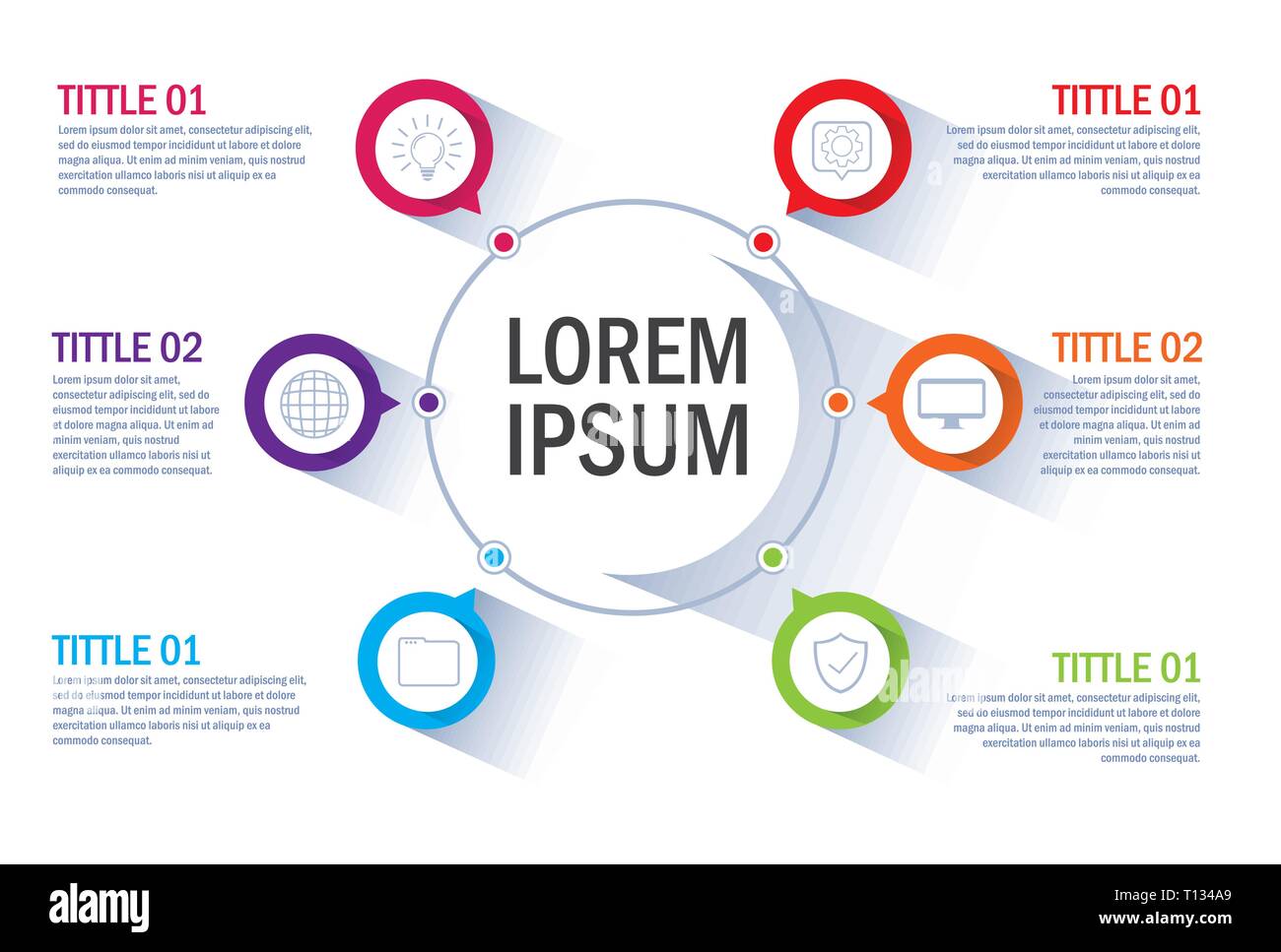 infographic with business icons vector illustration design Stock Vector ...