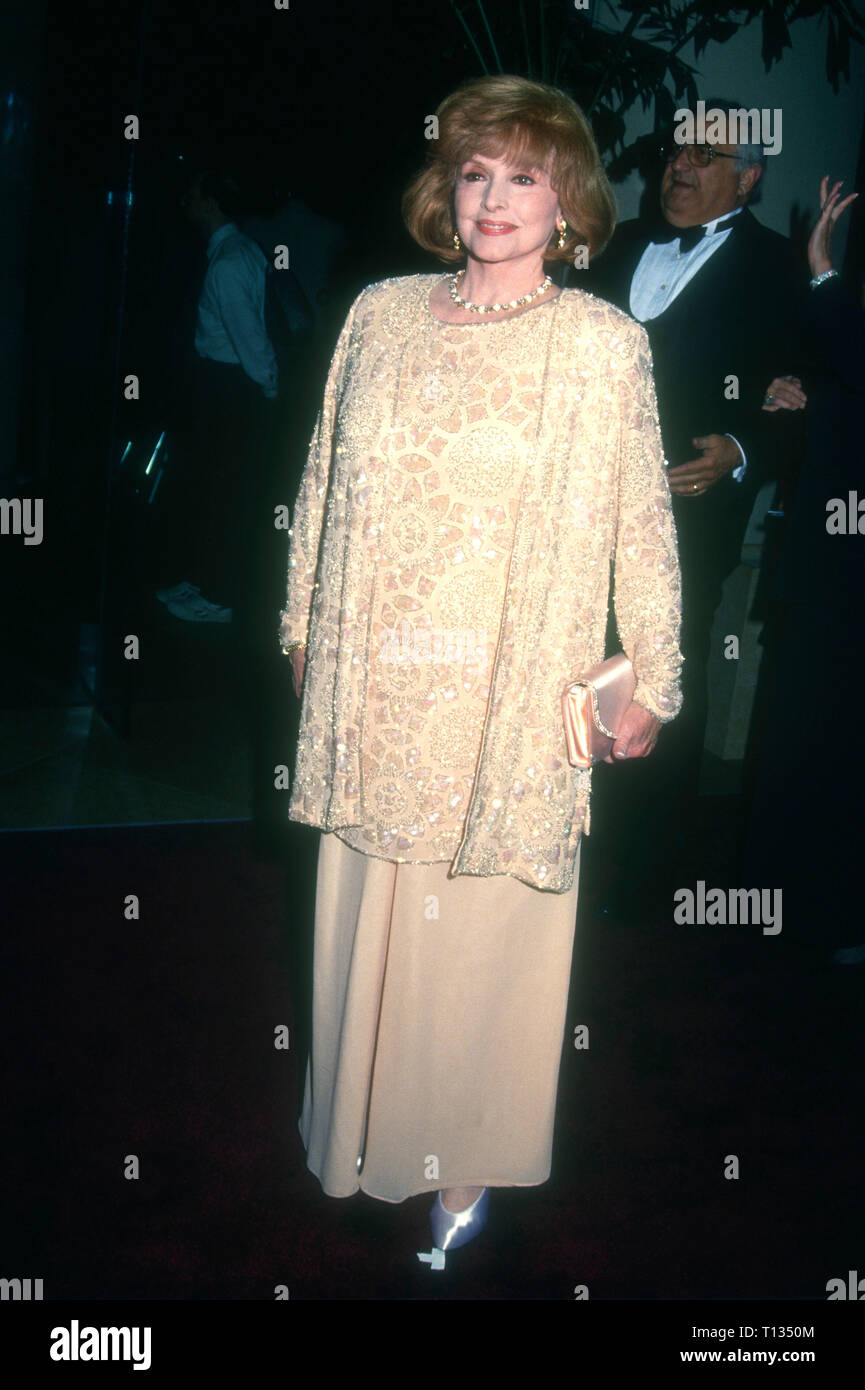 BEVERLY HILLS, CA - MARCH 3: Actress Patricia Barry attends the 22nd Annual American Film Institute (AFI) Lifetime Achievement Award Salute to Jack Nicholson on March 3, 1994 at the Beverly Hilton Hotel in Beverly Hills, California. Photo by Barry King/Alamy Stock Photo Stock Photo