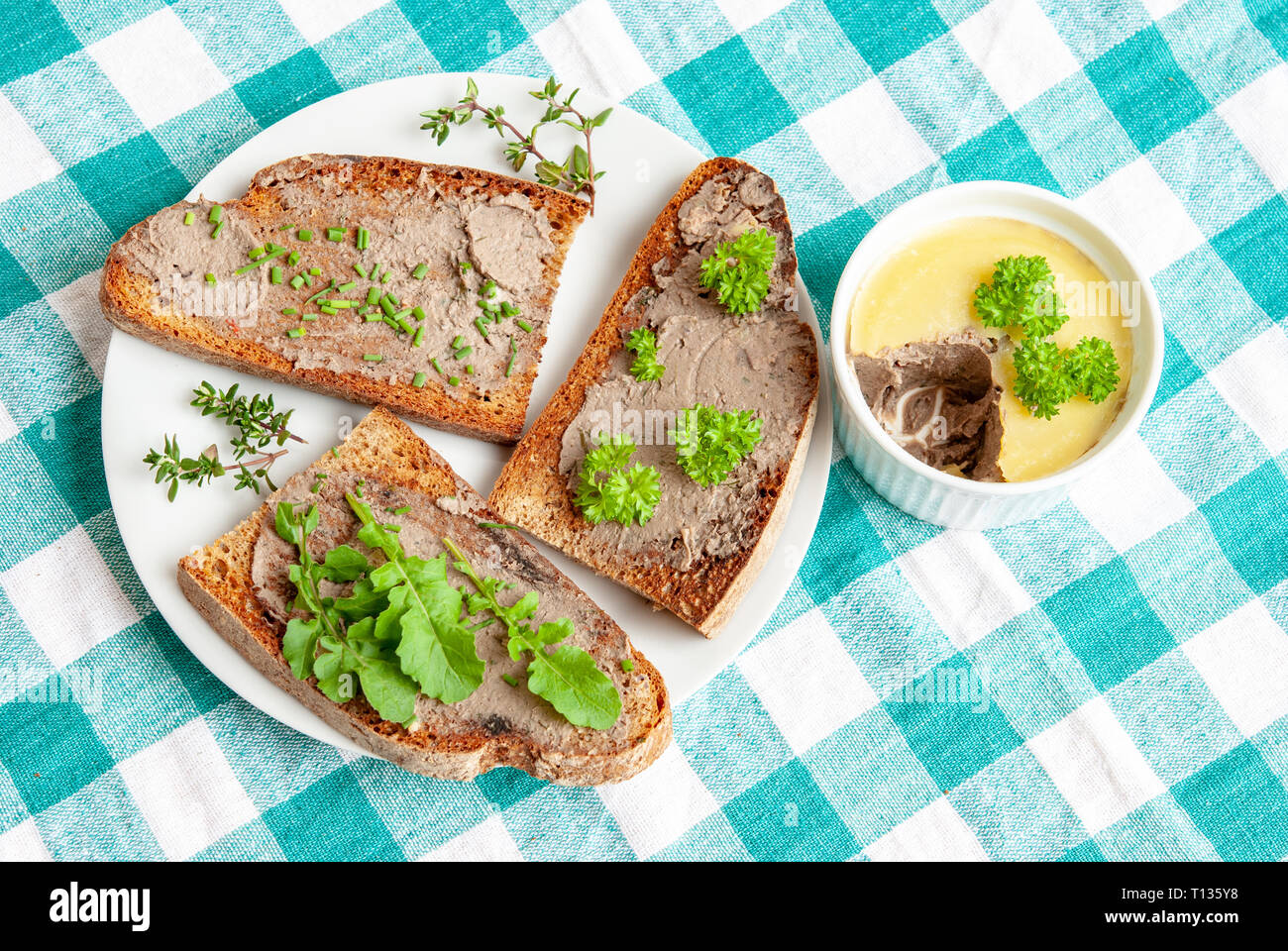 Chicken liver pate Stock Photo - Alamy