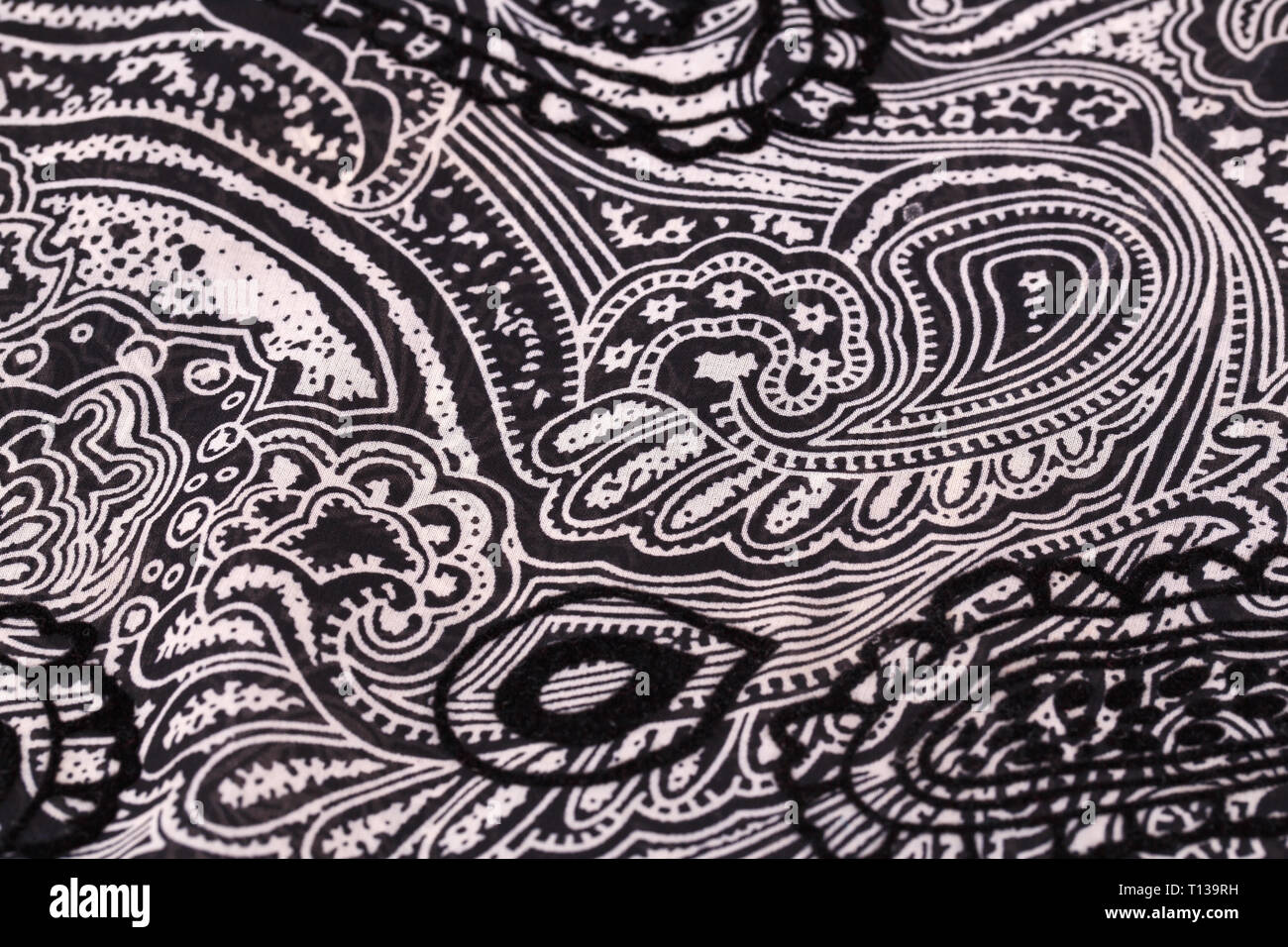 Black and white fabric background closeup picture Stock Photo - Alamy