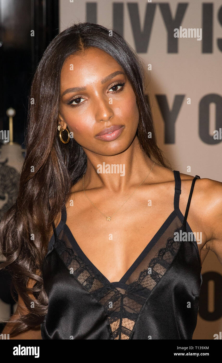 Supermodel and Angel Jasmine Tookes visits Victoria's Secret New