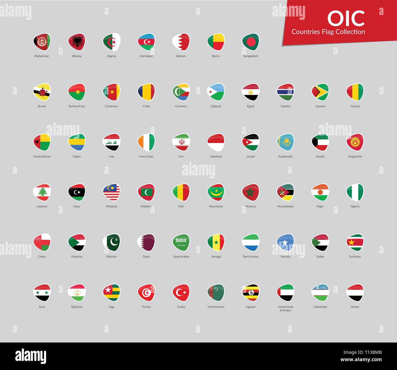 islamic countries flags with names