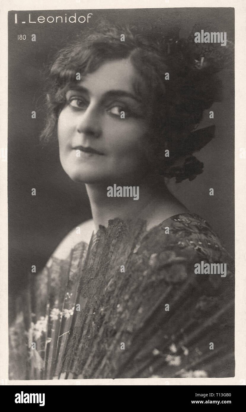Promotional photography of Ileana Leonidoff Silent movie era Stock