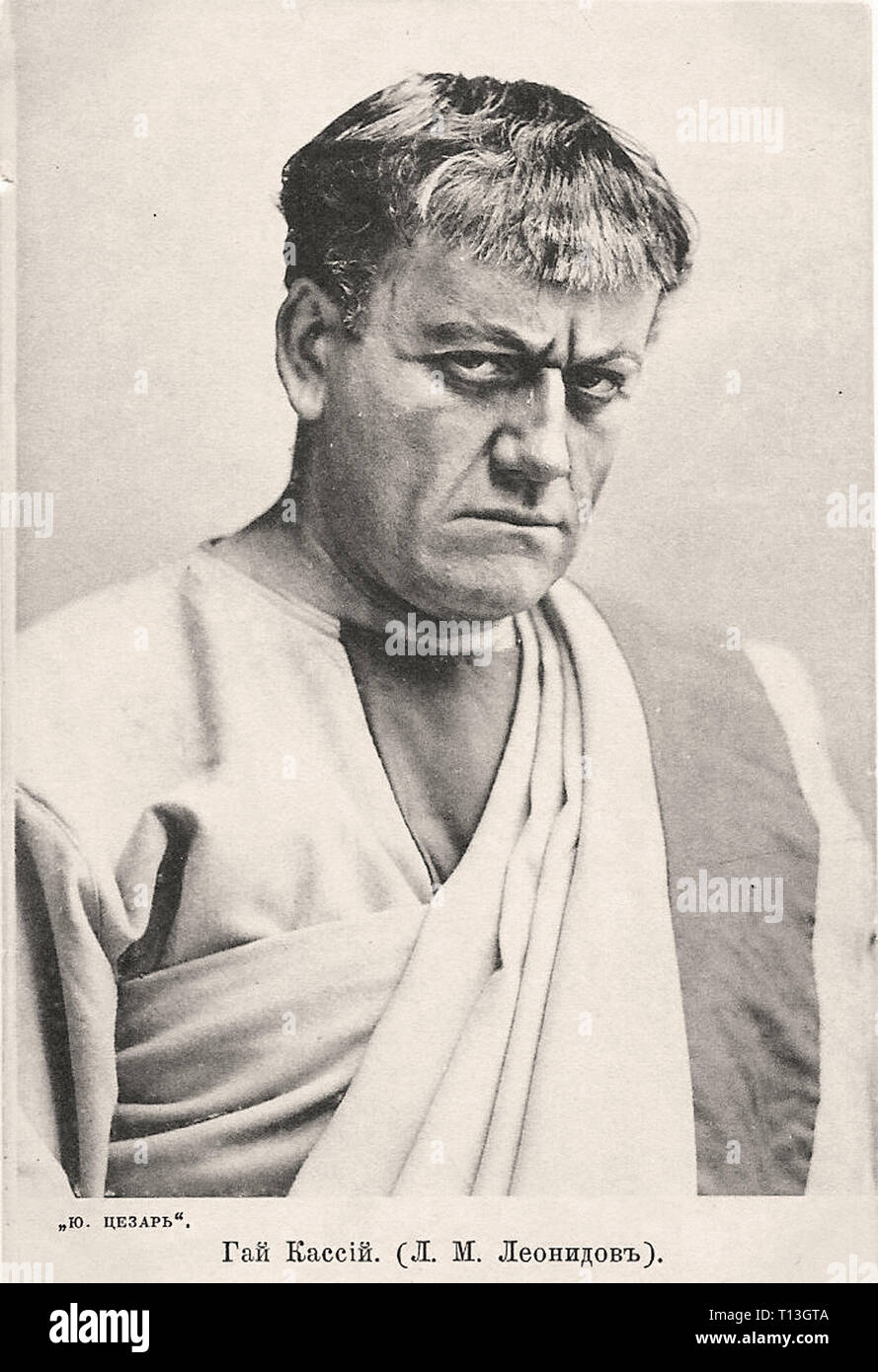 Promotional photography of Leonid Leonidov - Silent movie era Stock ...