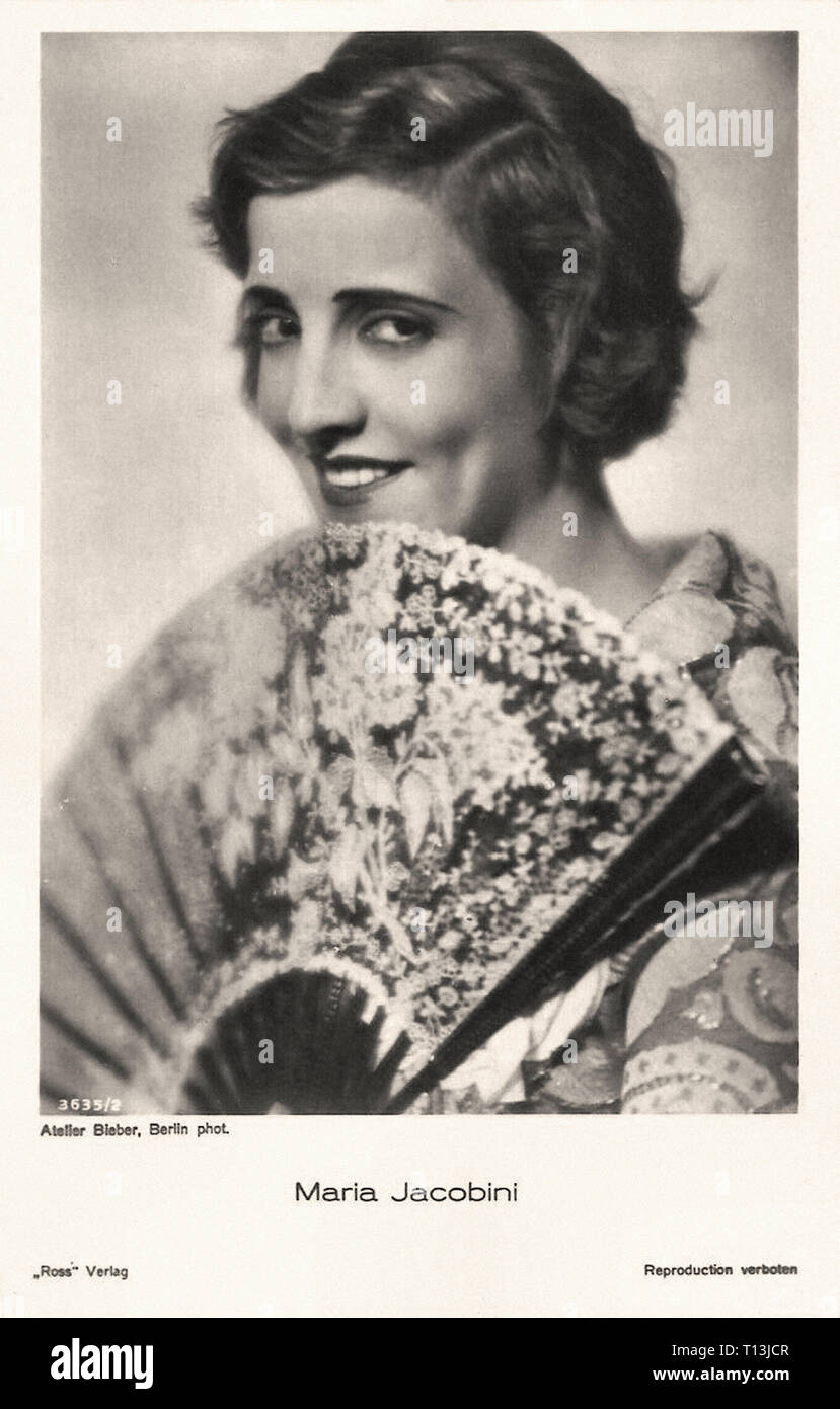 Promotional photography of Maria Jacobini Silent movie era Stock