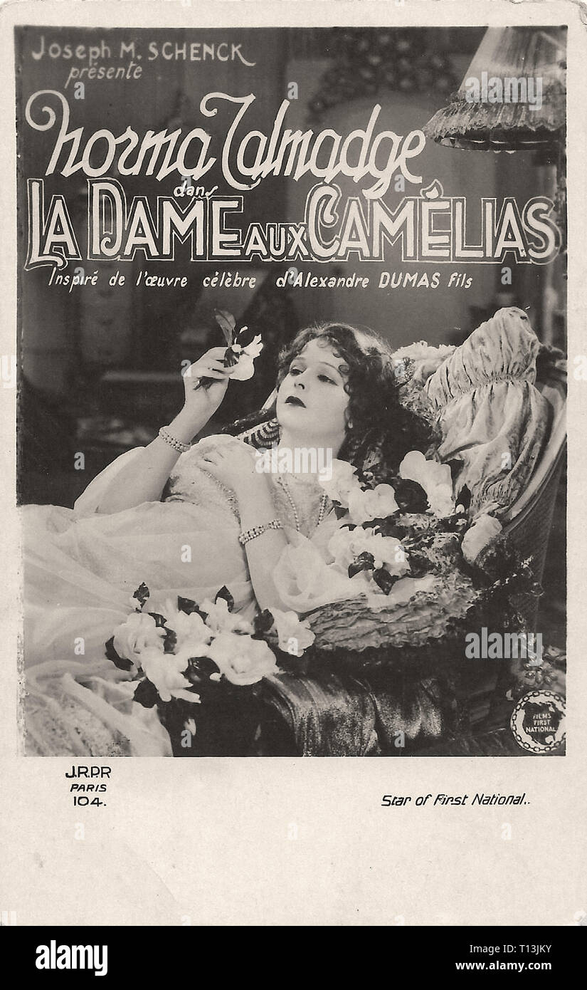 Promotional Photography Of Norma Talmadge In Camille La Dame Aux Camelias Silent Movie Era Stock Photo Alamy