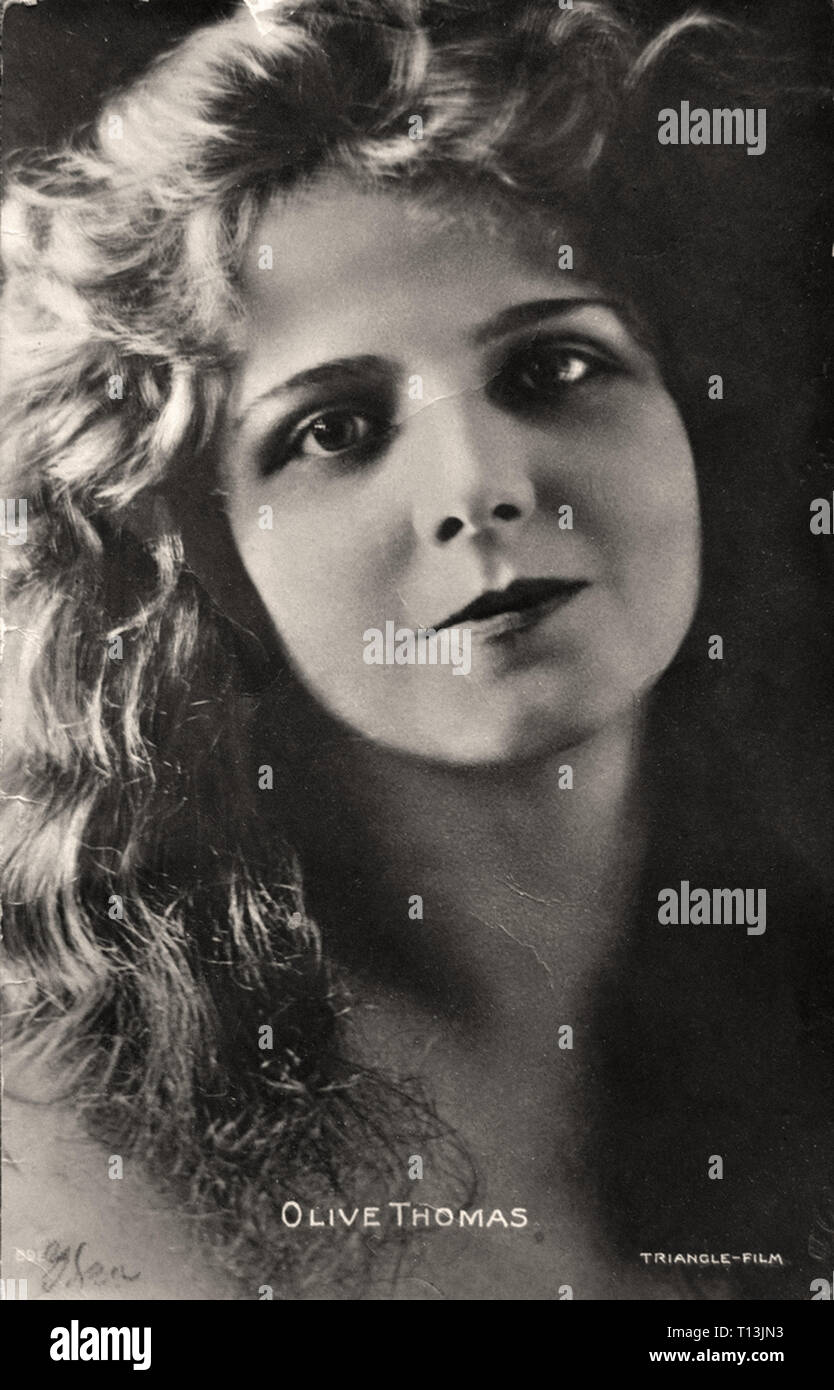 Promotional Photography Of Olive Thomas Silent Movie Era Stock Photo 