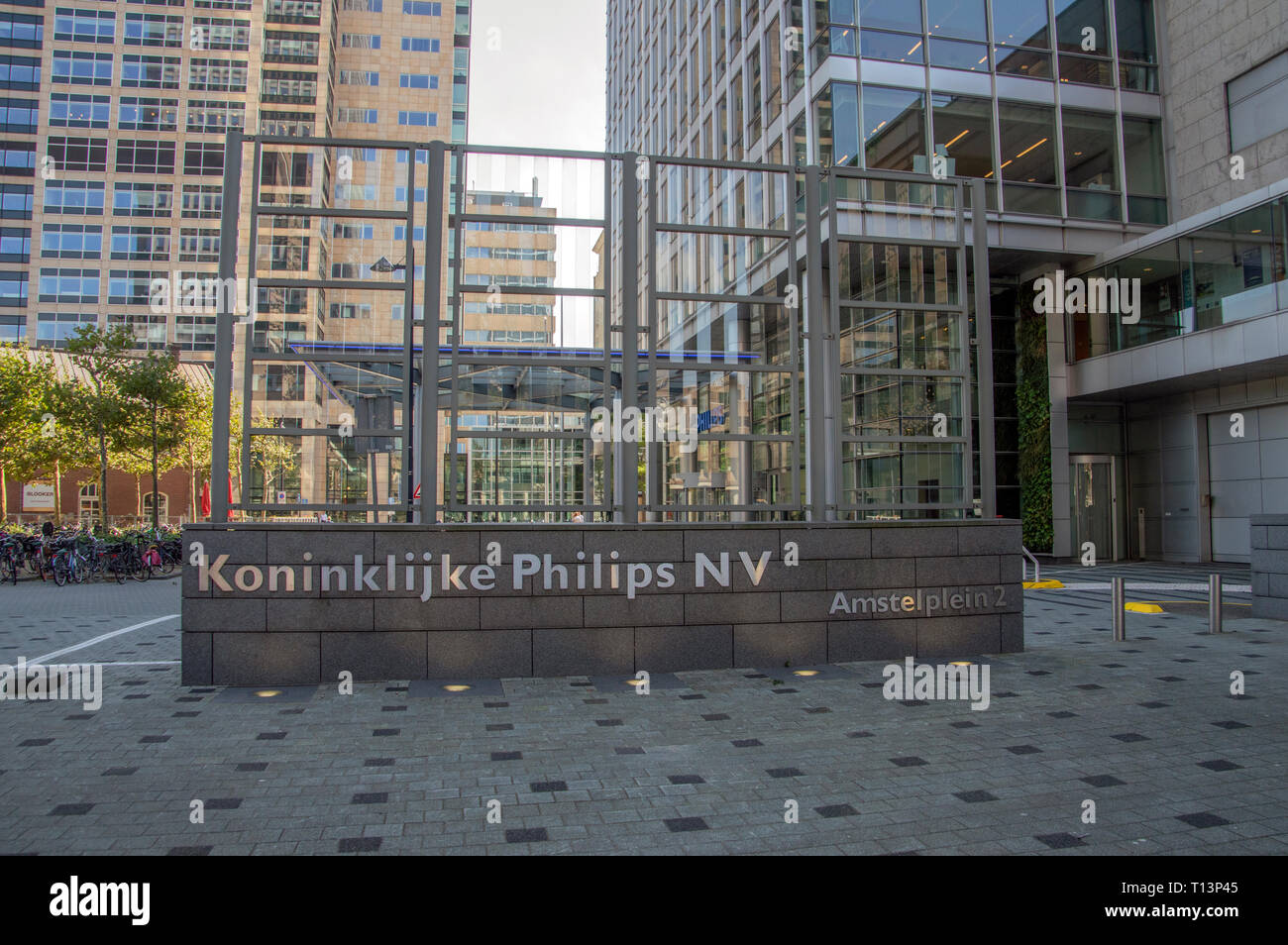 Billboard Koninklijke Philips NV At Amsterdam The Netherlands 2018 Stock Photo