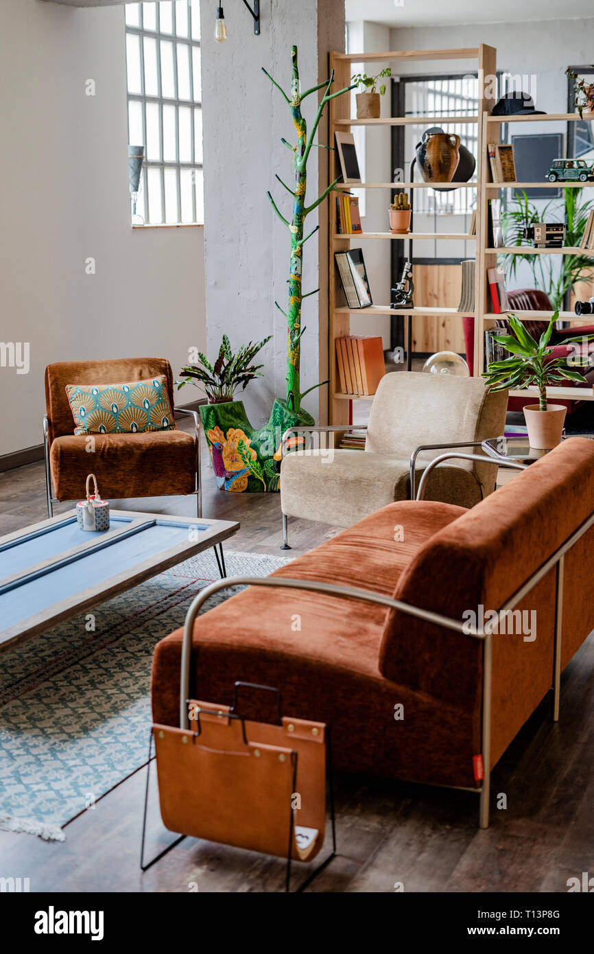 Interior of a loft office Stock Photo