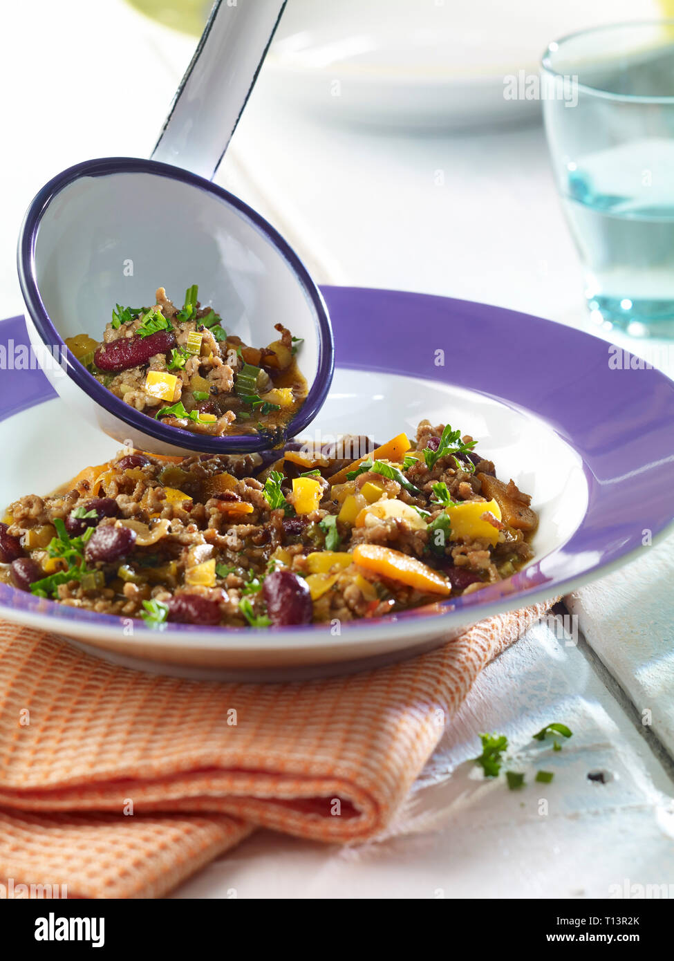 Chili con carne, low carb Stock Photo Alamy
