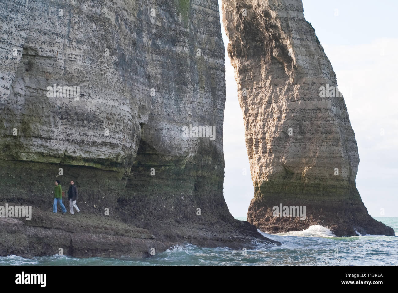 The famous cliffs at Etretat in Normandy, France Stock Photo - Alamy