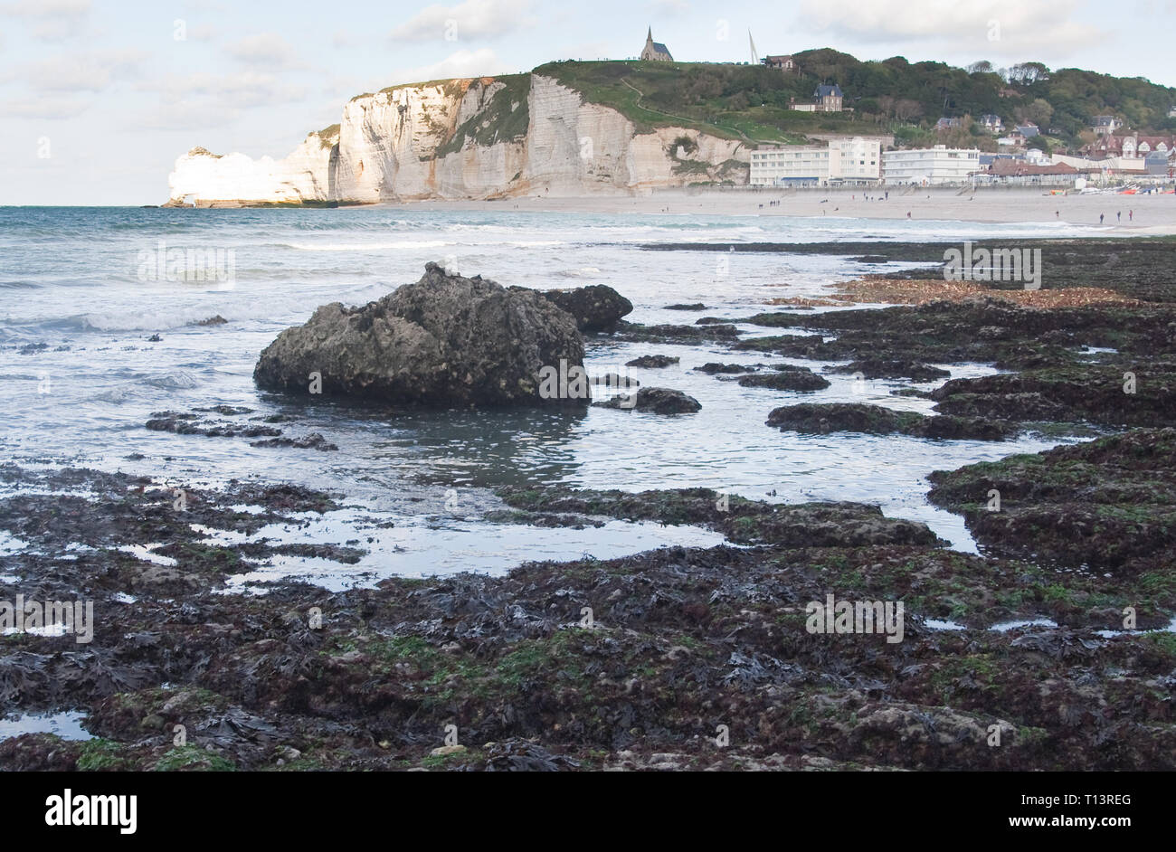 The famous cliffs at Etretat in Normandy, France Stock Photo - Alamy