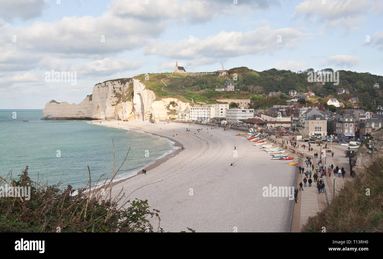 The famous cliffs at Etretat in Normandy, France Stock Photo - Alamy