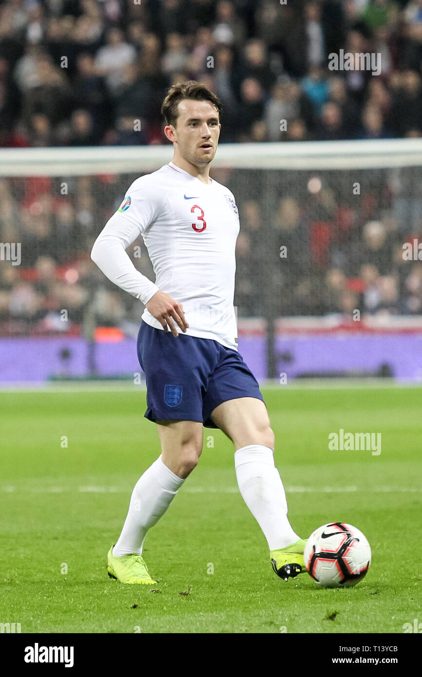 London, UK. 22nd Mar, 2019. Ben Chilwell of England during the UEFA Euro Qualifier Group A match between England and Czech Republic at Wembley Stadium, London, England on 22 March 2019. Photo by Ken Sparks. Editorial use only, license required for commercial use. No use in betting, games or a single club/league/player publications. Credit: UK Sports Pics Ltd/Alamy Live News Stock Photo