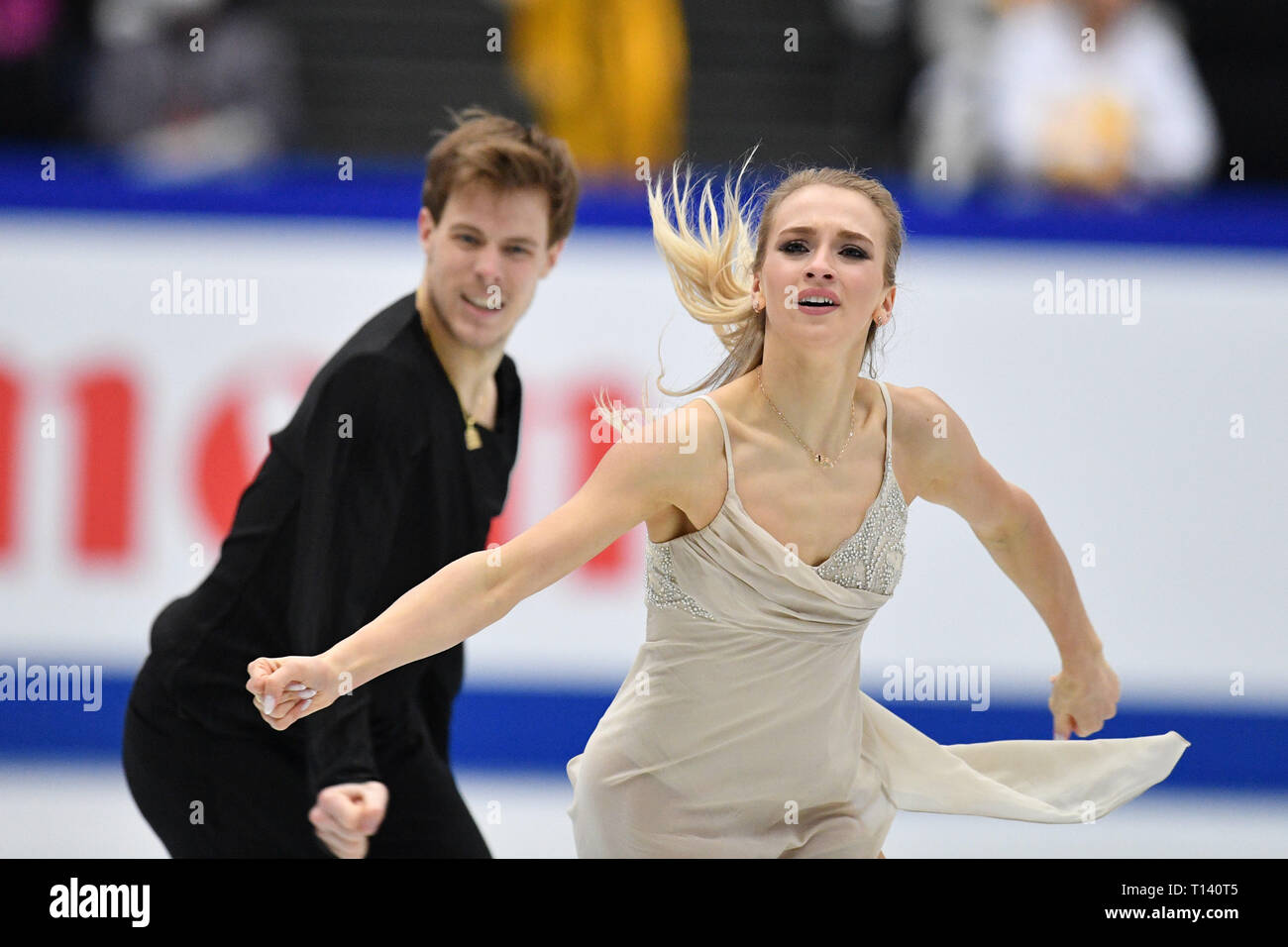 Saitama, Japan. 23rd Mar, 2019. Victoria Sinitsina & Nikita Katsalapov  (RUS) Figure Skating : ISU World Figure