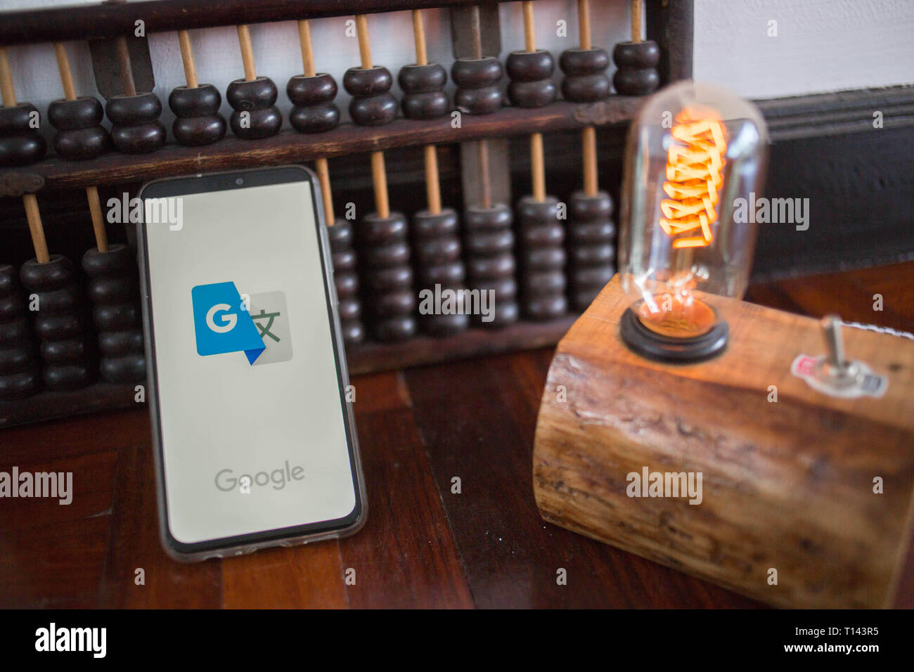 Google translate phone app hires stock photography and images Alamy