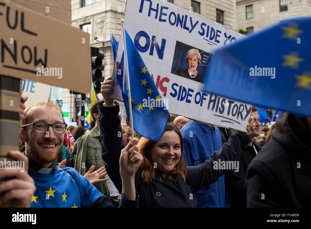 Peoples March for a second Vote on Brexit Stock Photo