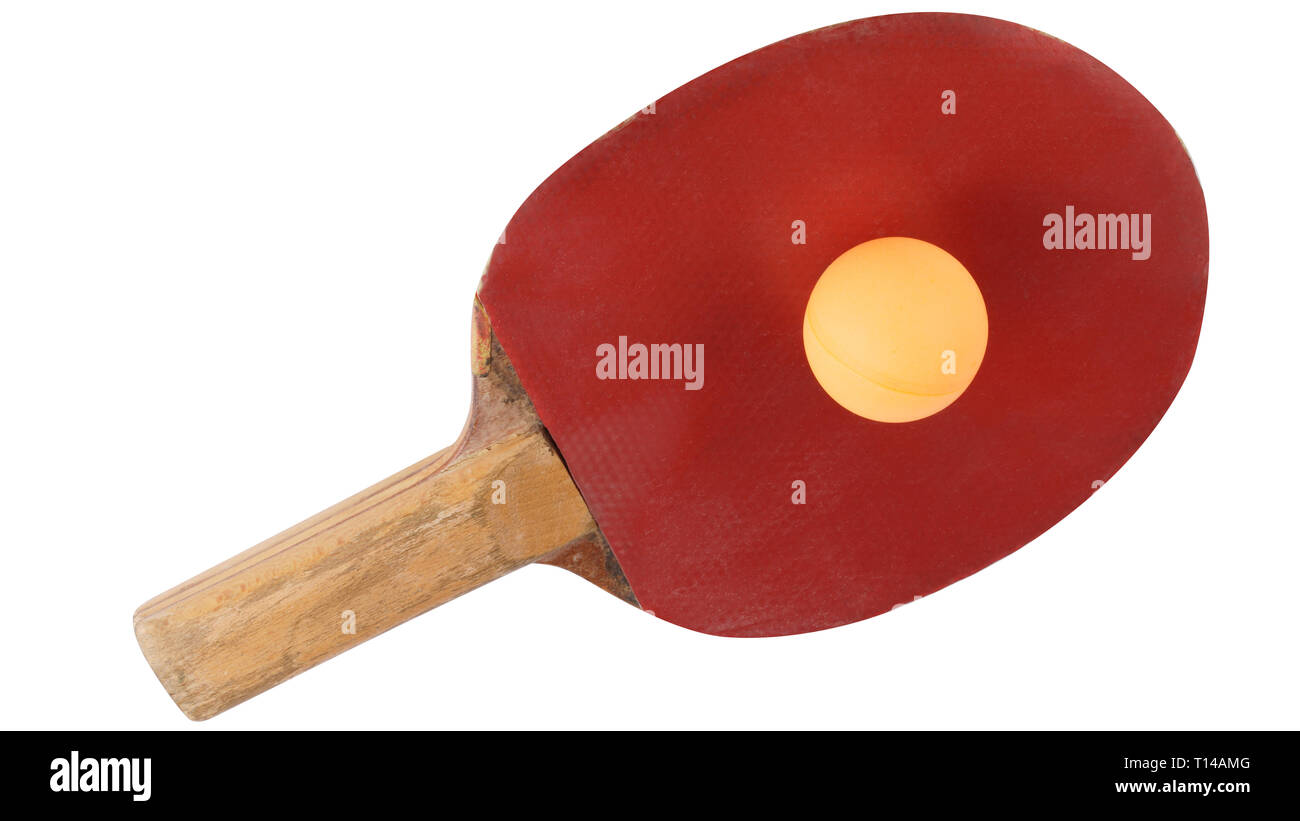 table tennis bat isolated Stock Photo Alamy