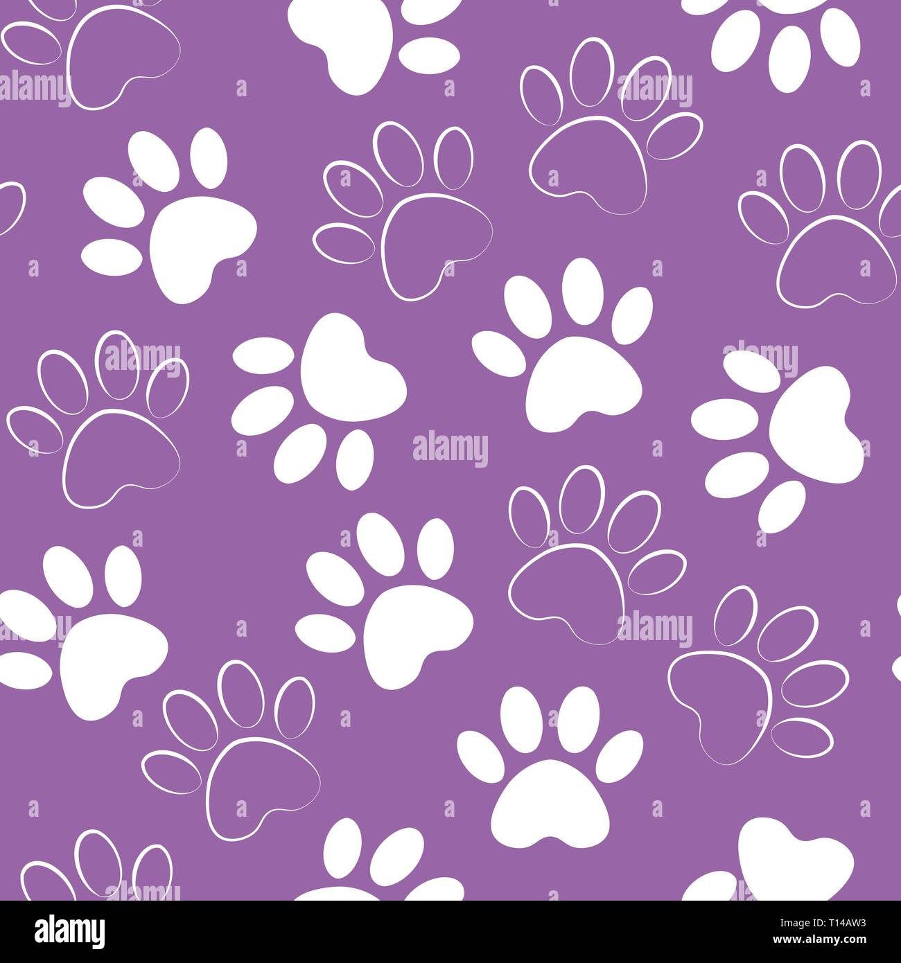 backdrop with silhouettes of cat or dog footprint. Vector illustration  animal paw track pattern. Paw print seamless Stock Vector Image \u0026 Art -  Alamy, image size:1300x1390
