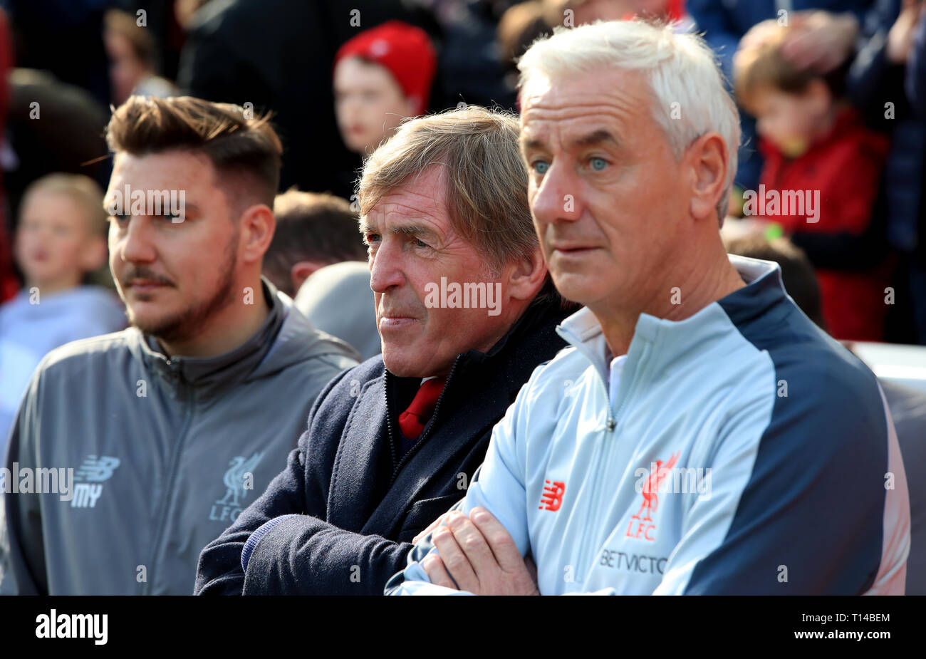 Kenny Dalglish And Ian Rush (Right) During The Legends Match At Anfield Stadium, Liverpool Stock Photo - Alamy