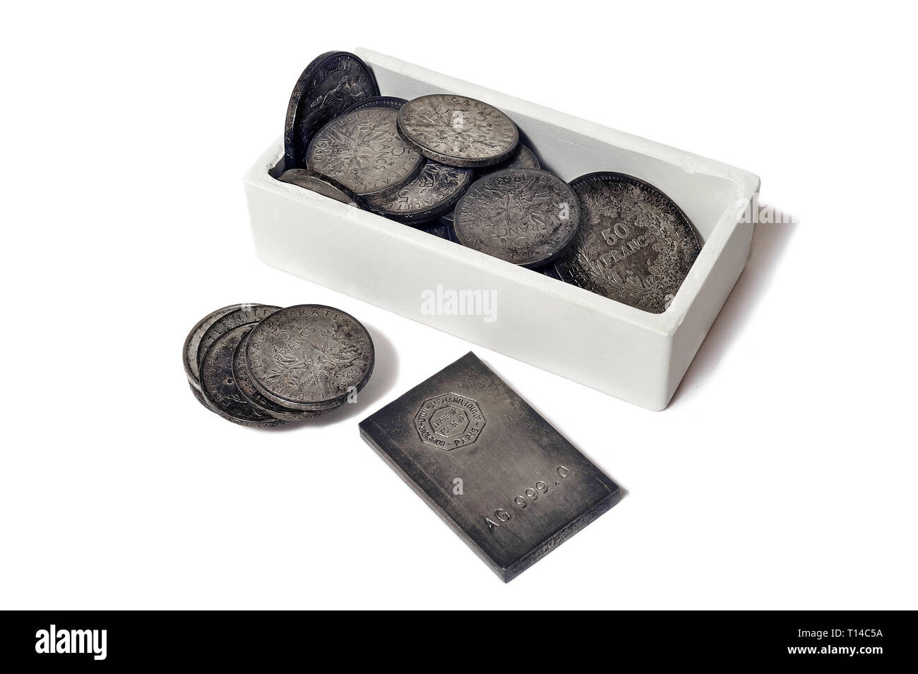 Crucible to make small ingots of precious metals such as gold or silver