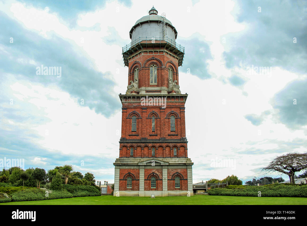 Invercargill water tower in Invercargill, South Island, New Zealand Stock Photo