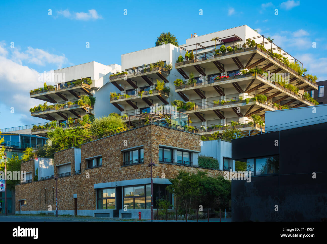 L'Ile de Nantes, Architekt Hervé Beaudouin, Wohngebäude DY25 Rive ...