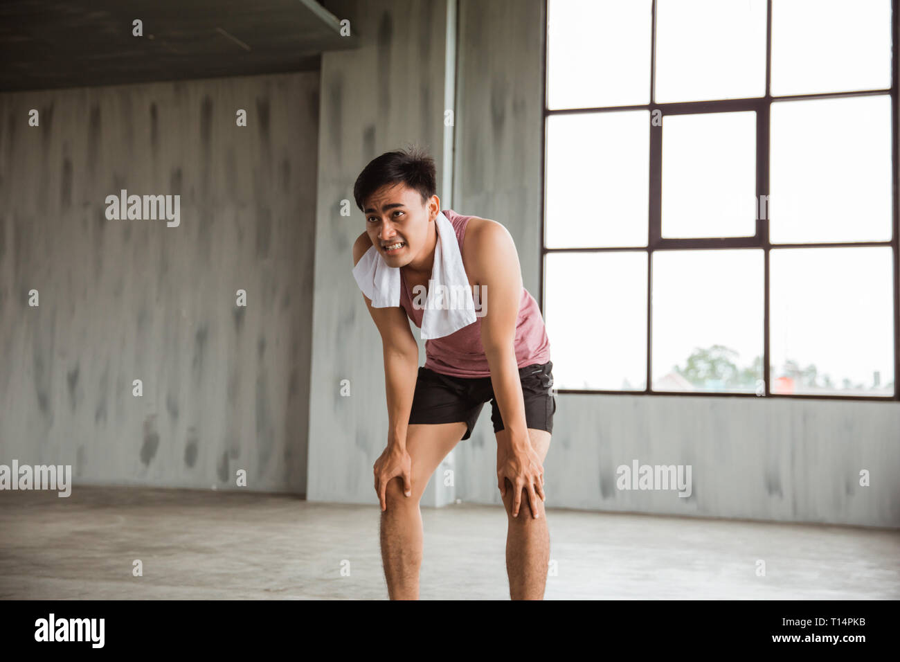 Intense Break take a break after high intensity workout Stock Photo - Alamy