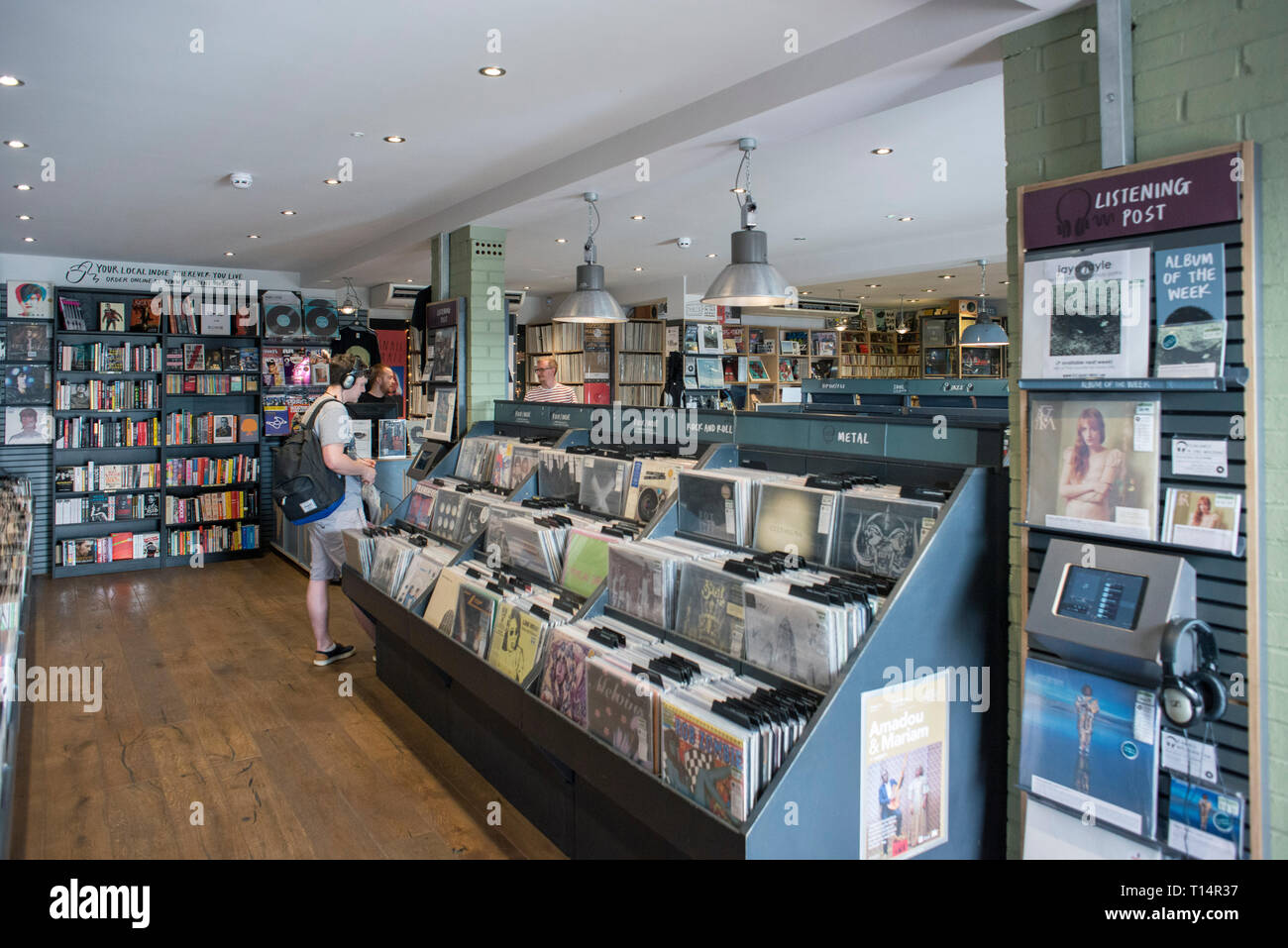 Photos of Resident Record Store in Brighton's North Laine Stock Photo