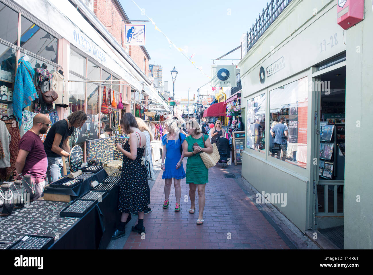 Photos of Resident Record Store in Brighton's North Laine Stock Photo