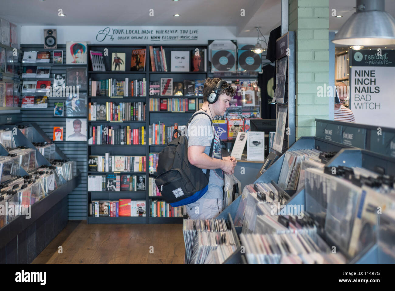 Photos of Resident Record Store in Brighton's North Laine Stock Photo
