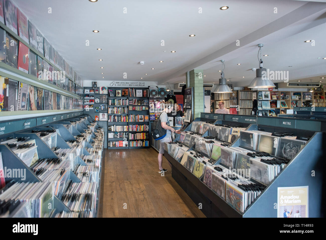 Photos of Resident Record Store in Brighton's North Laine Stock Photo