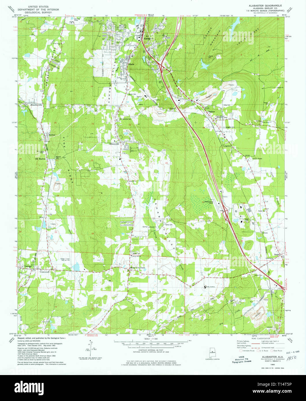 Alabaster alabama map hires stock photography and images Alamy