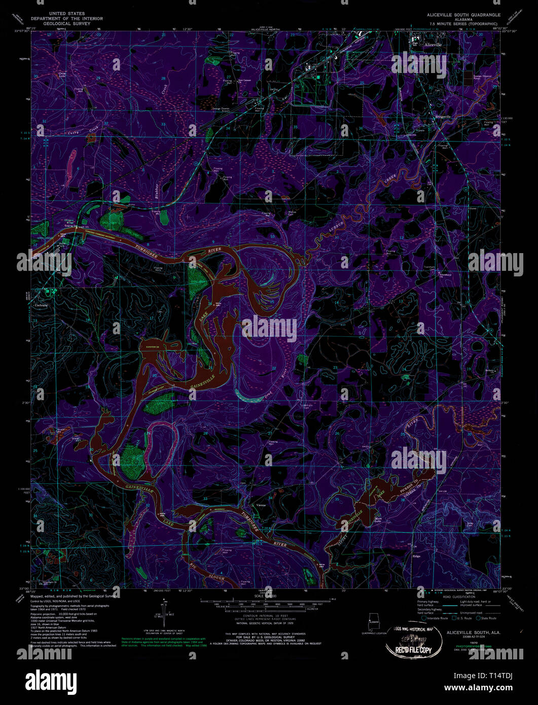 Map of aliceville hires stock photography and images Alamy