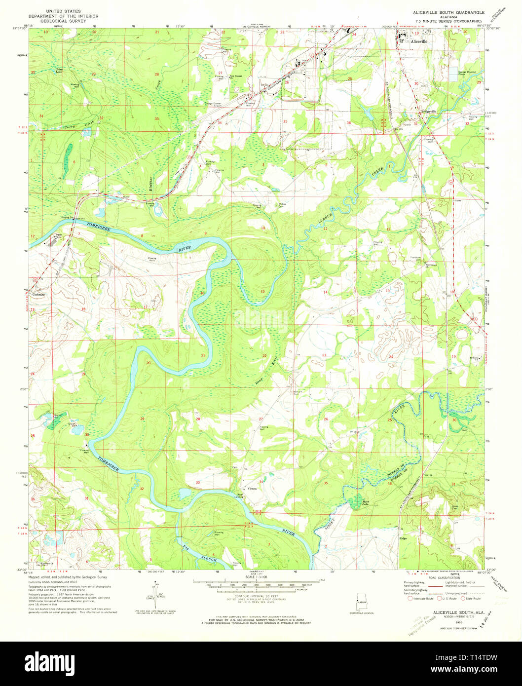 Map of aliceville hires stock photography and images Alamy