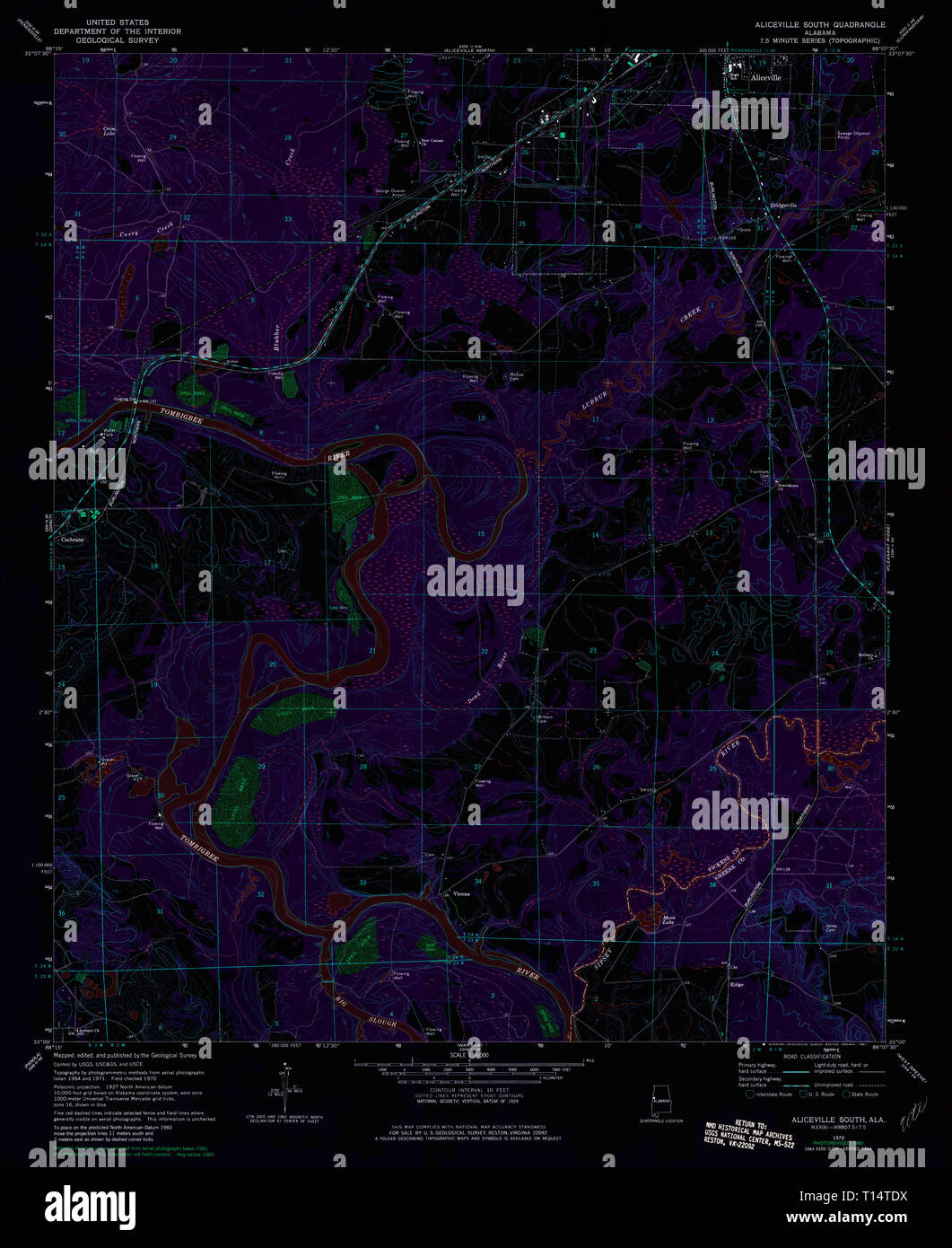 Map of aliceville hires stock photography and images Alamy