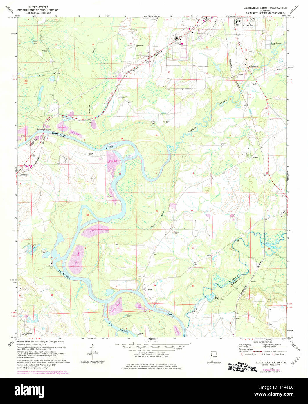 Map of aliceville hires stock photography and images Alamy
