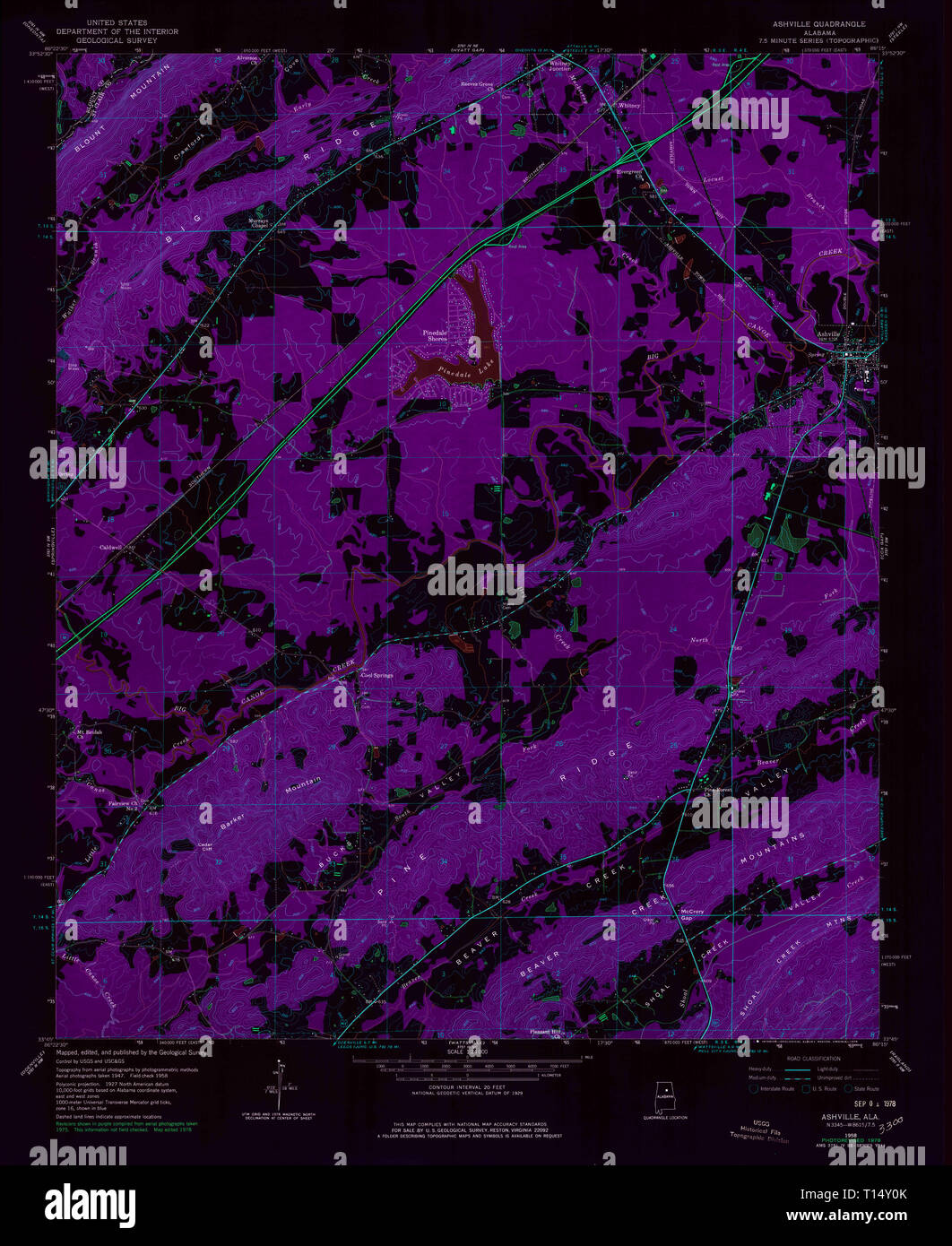 Map of ashville hires stock photography and images Alamy