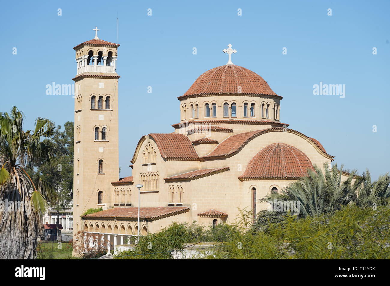 Famagusta (Varosha) is an abandoned Cypriot city of Famagusta. Before the 1974 Turkish invasion of Cyprus, it was the modern tourist area of the city. Stock Photo