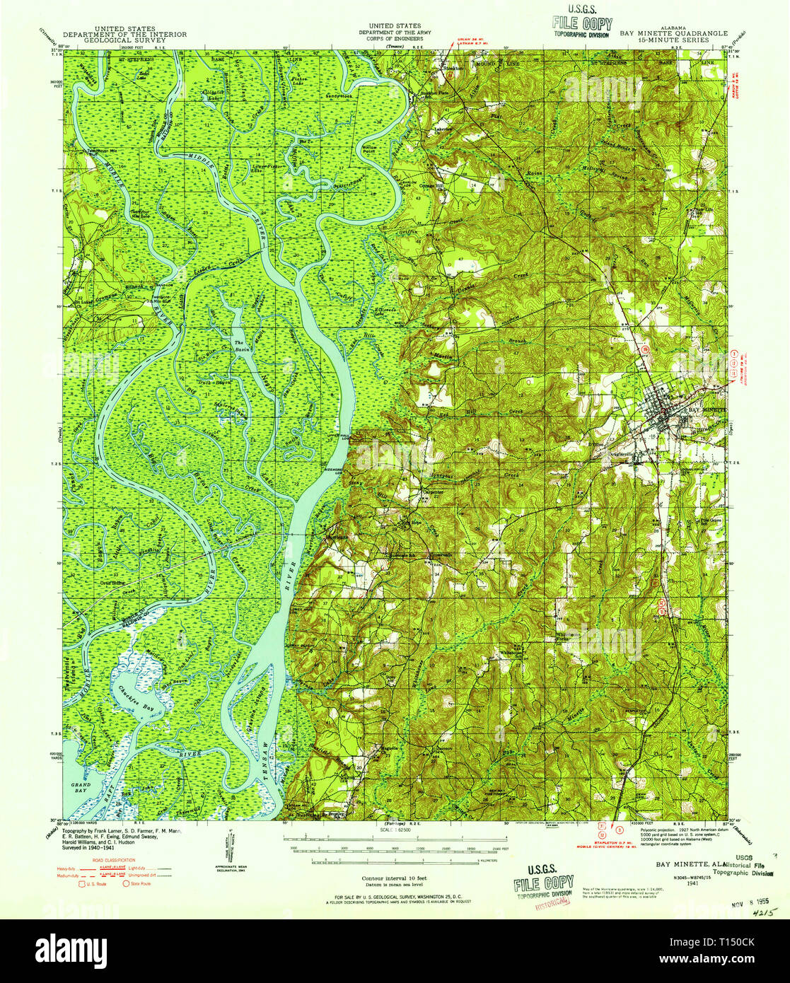 Bay alabama map hires stock photography and images Alamy