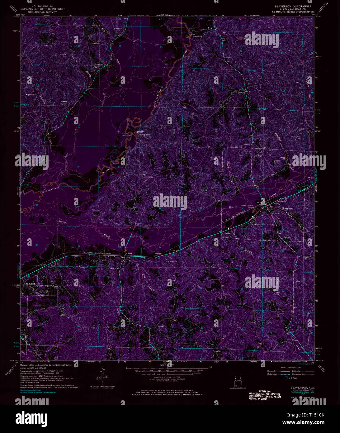 Beatrice alabama map hires stock photography and images Alamy