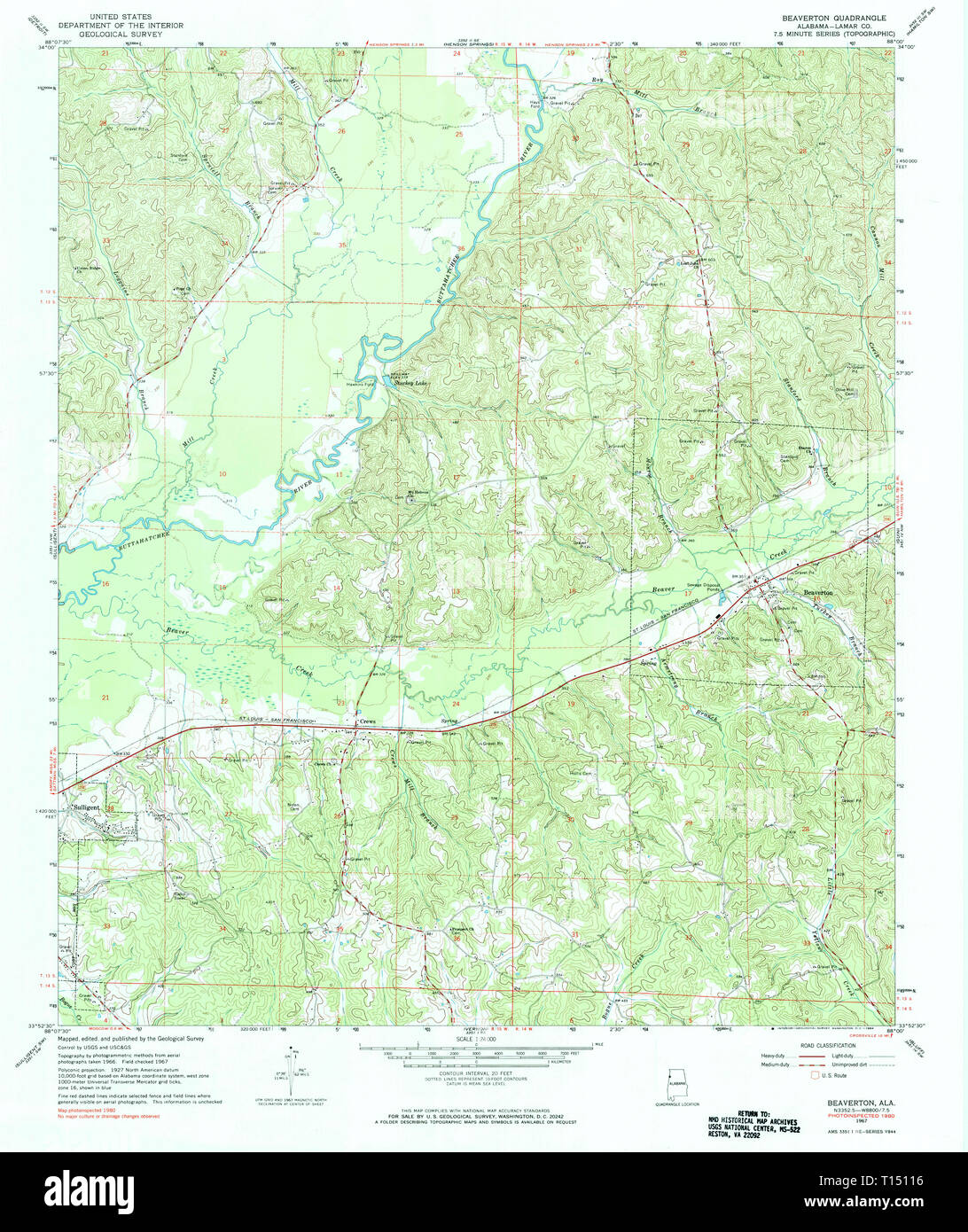 Beatrice alabama map hires stock photography and images Alamy