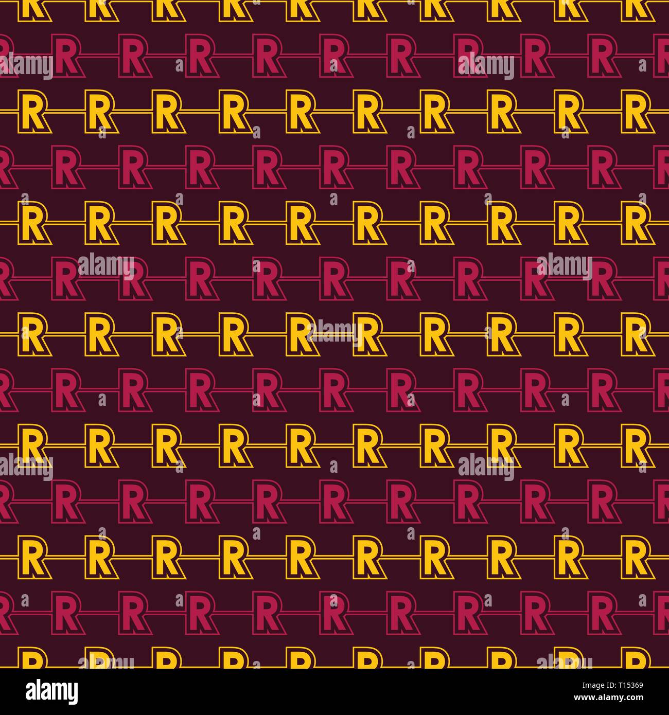 Vector seamless pattern of alphabet letter R Stock Vector Image & Art ...
