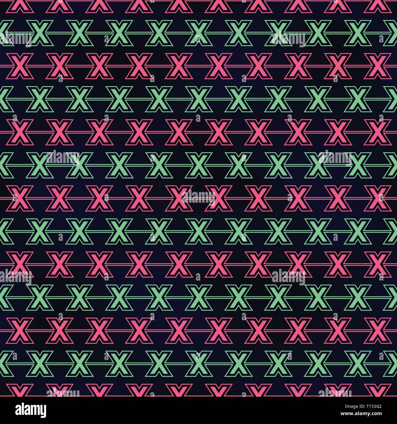 Vector seamless pattern of alphabet letter X Stock Vector Image & Art ...