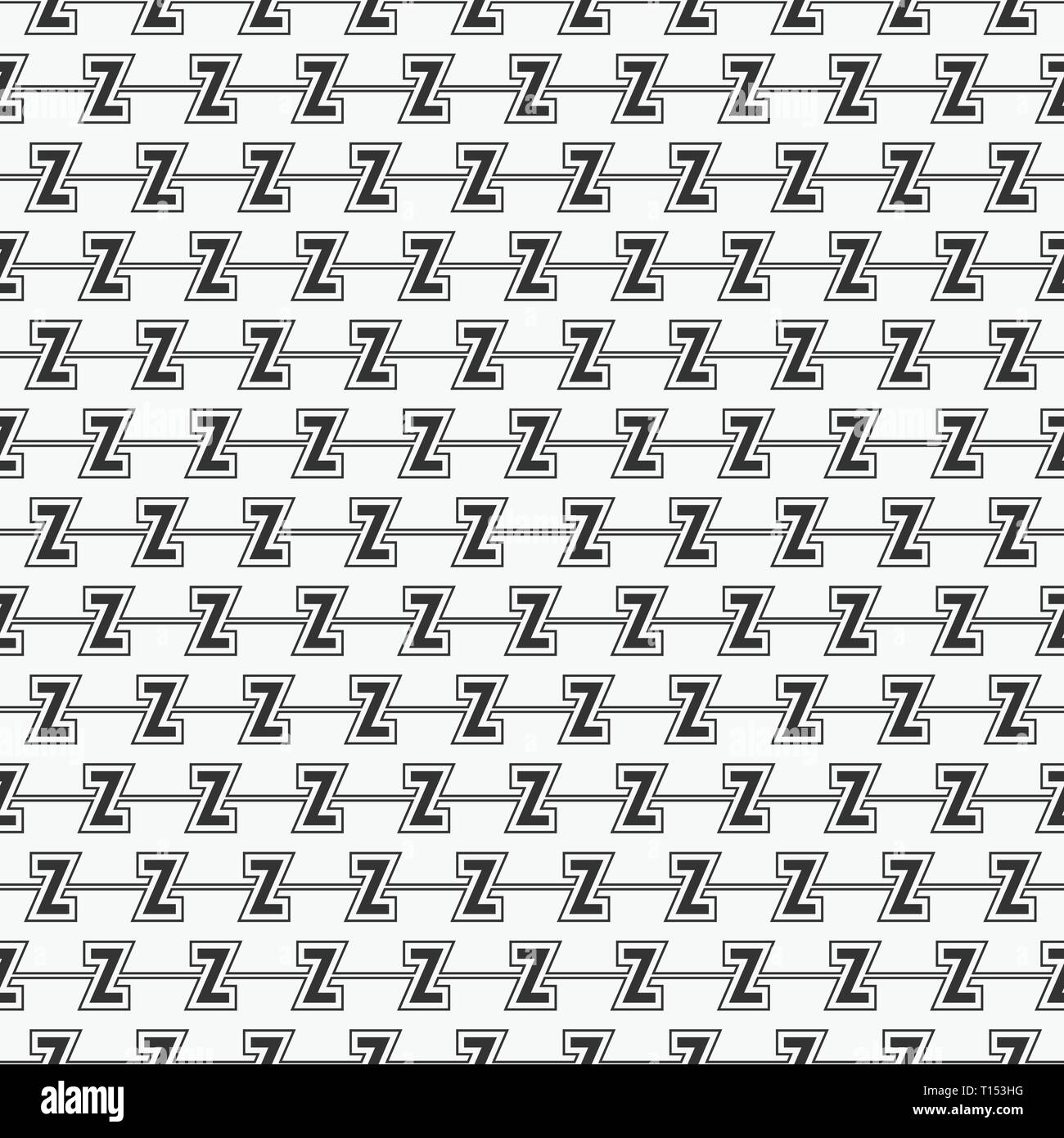 Vector seamless pattern of alphabet letter Z Stock Vector Image & Art ...