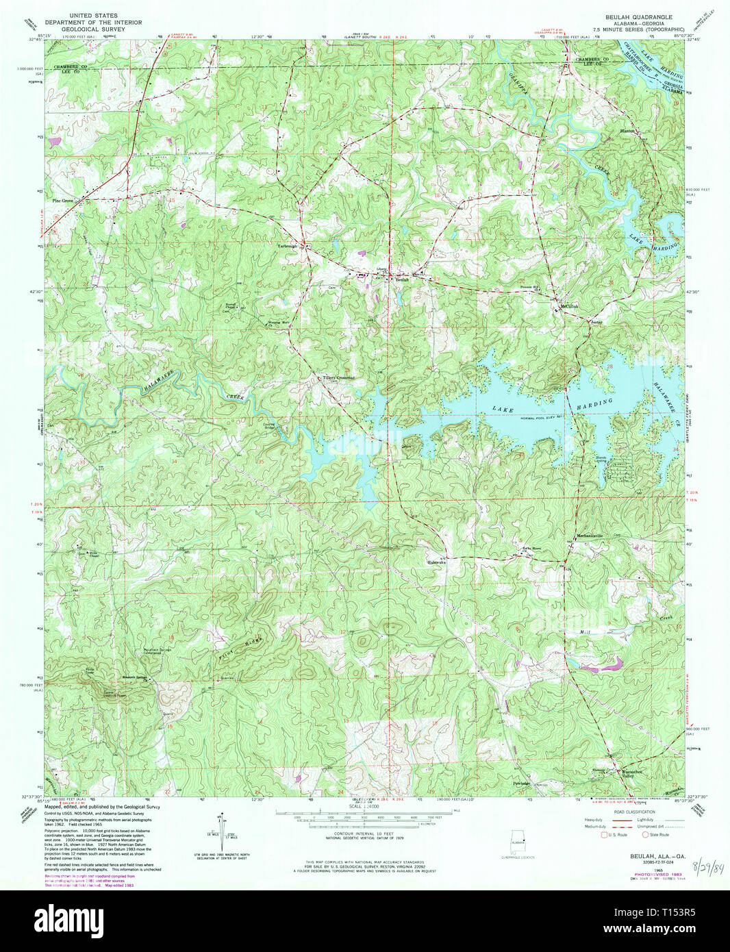 Beulah map hires stock photography and images Alamy