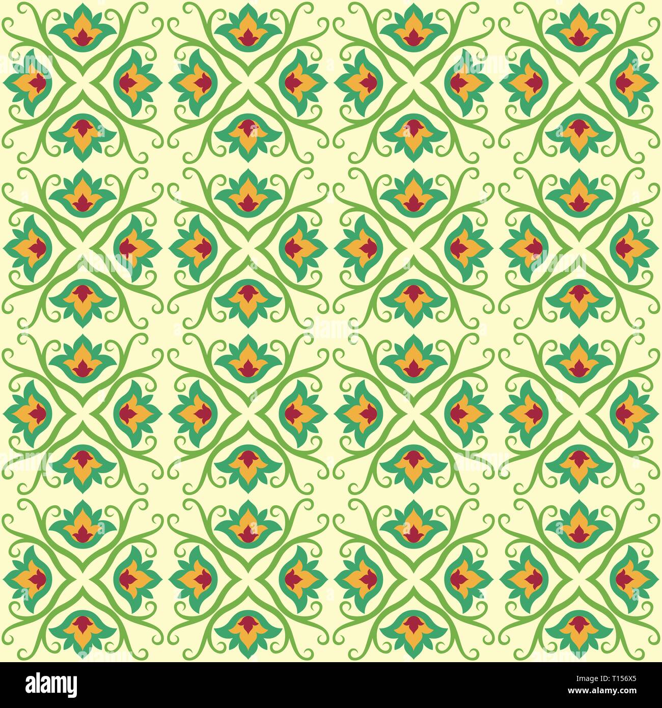 Flower seamless vector pattern for Postcards, wallpaper, web background, Print and fabric Stock Vector